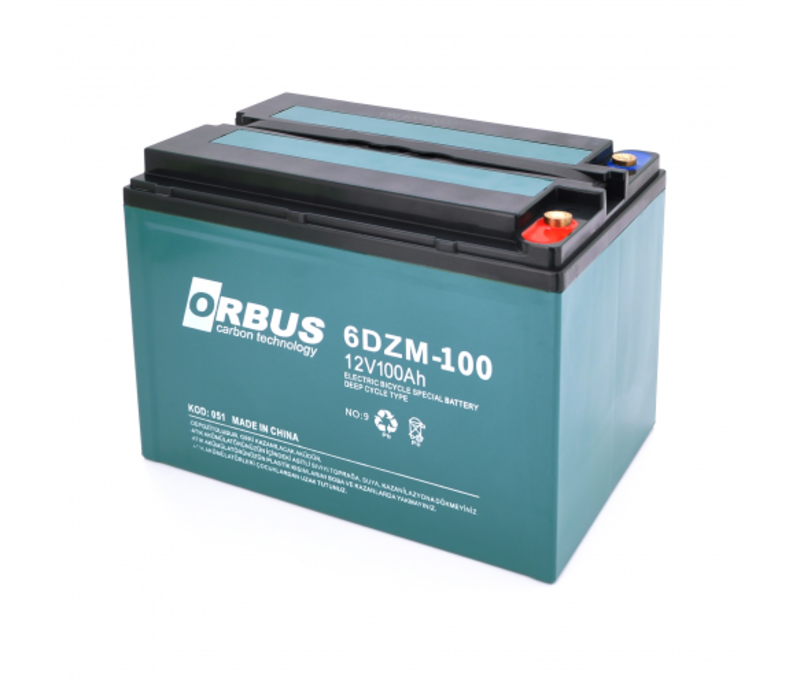 Акумуляторна батарея ORBUS 6-DZM-100 12V 100 Ah (REAL 65Ah)