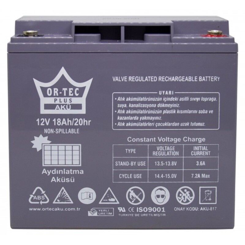 Акумуляторна батарея OR-TEC 12V/18 AH AGM