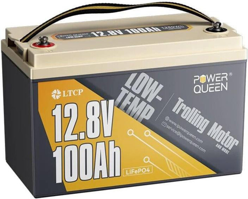 Аккумулятор LiFePO4 Power Queen 12.8V 100Ah Low-Temp, 1280Wh, BMS 100A, 329*172*214mm (PowerQueen-128V100Ah-LT) - фото 1 Аккумулятор LiFePO4 Power Queen 12.8V 100Ah Low-Temp, 1280Wh, BMS 100A, 329*172*214mm (PowerQueen-128V100Ah-LT) - фото 1