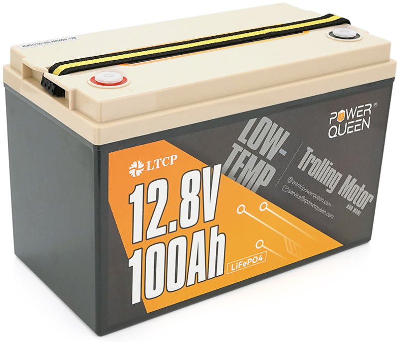 Акумулятор LiFePO4 Power Queen 12.8V 100Ah Low-Temp, 1280Wh, BMS 100A, 329*172*214mm (PowerQueen-128V100Ah-LT)