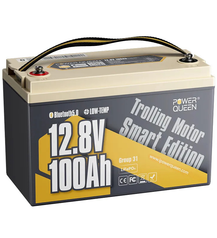 Акумуляторна батарея з Bluetooth 12.8В 100А*год LiFePO4 Low-temp Power Queen P12V100-100-LTP-BT-4-A100