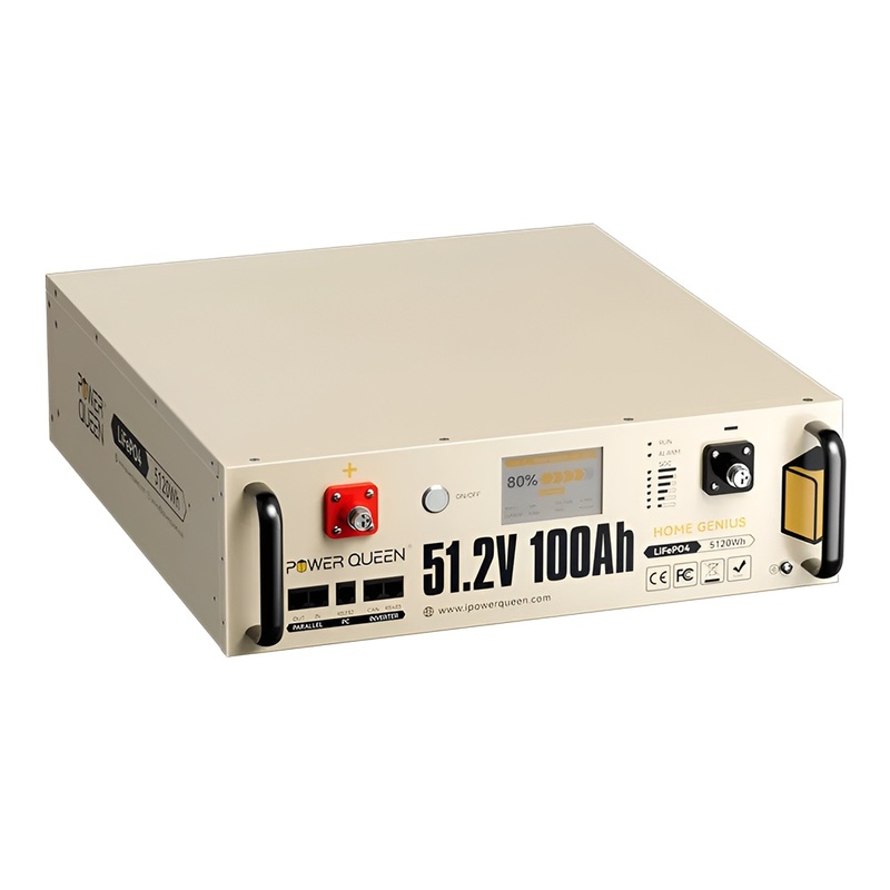 Акумуляторна батарея 51.2В 5120Вт*год Power Queen P51.2V100-100-COM-16-S3U монтаж в стійку 19"