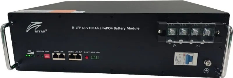 Аккумуляторная электрическая батарея литиевая Ritar R-LFP48V100Ah