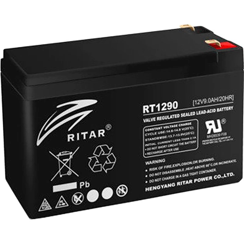 Аккумулятор Ritar RT 12-9 Black (12V/9Ah) - фото 1