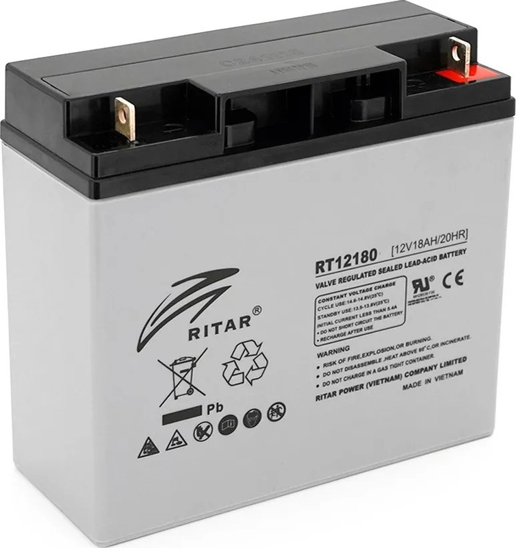 Аккумулятор Ritar RT12180GL5, 12V 18.0Ah (RT12180GL5)