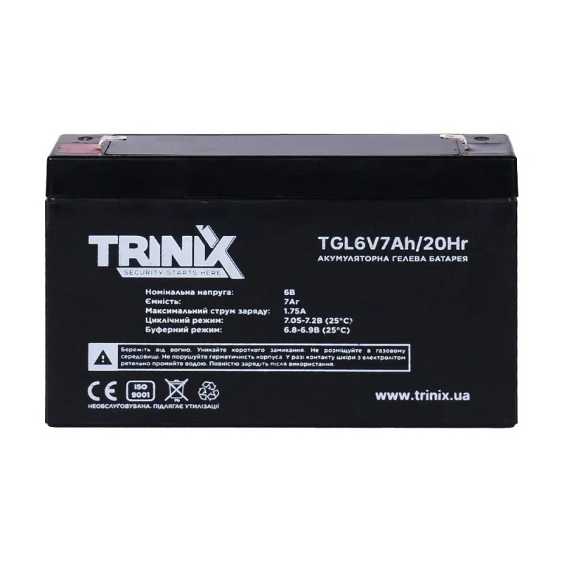 Акумуляторна батарея Trinix TGL6V7Ah/20Hr GEL (44-00072) - фото 1