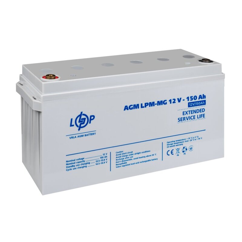 Аккумулятор мультигелевый LPM-MG 12V - 150 Ah - фото 1 Аккумулятор мультигелевый LPM-MG 12V - 150 Ah - фото 1