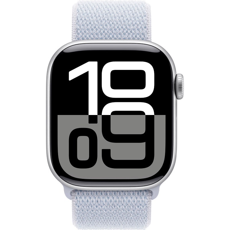 Смарт-годинник Apple Watch Series 10 GPS 42mm Silver Aluminum Case w. Blue Cloud Sport Loop (MWWD3) - фото 1