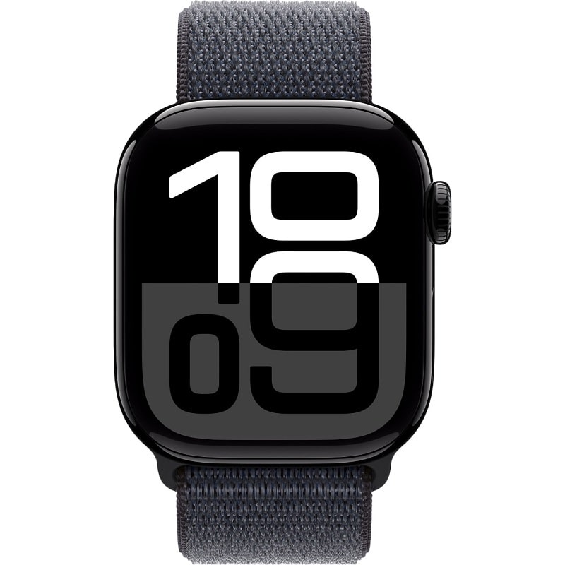 Apple Watch Series 10 GPS 42mm Jet Black Aluminum Case w. Ink Sport Loop (MWWG3) - фото 1 Apple Watch Series 10 GPS 42mm Jet Black Aluminum Case w. Ink Sport Loop (MWWG3) - фото 1