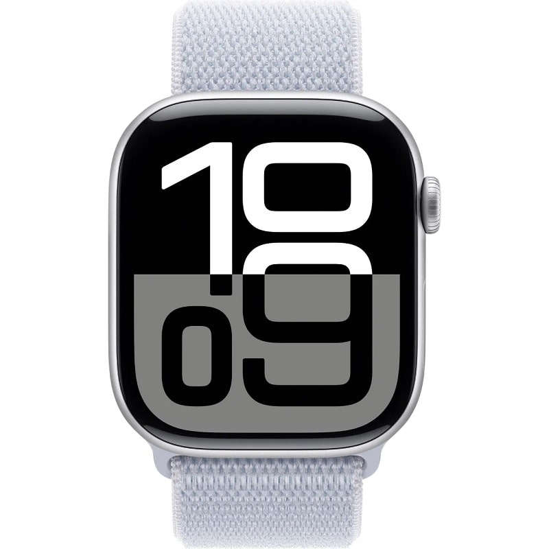 Смарт-годинник Apple Watch Series 10 GPS 46mm Silver Aluminum Case w. Blue Cloud Sport Loop (MWWN3) - фото 1