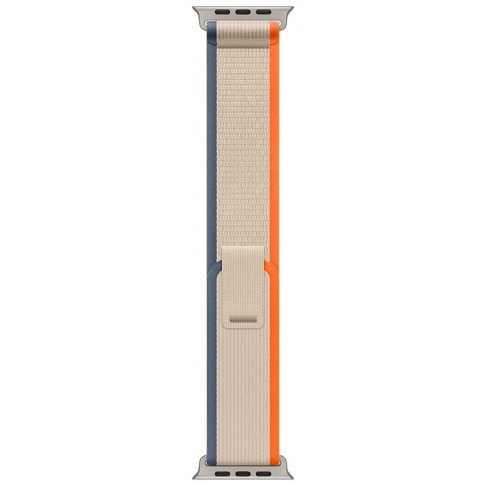 Apple Watch Ultra 2 GPS + Cellular 49mm Titanium Case with Orange/Beige Trail Loop - M/L (MRF23) - фото 2