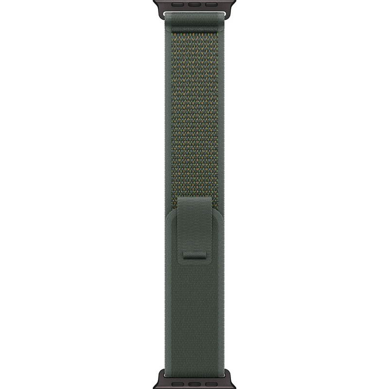 Apple Watch Ultra 2 2024 GPS + Cellular 49mm Black Titanium Case with Green Trail Loop - S/M (MYTJ3+MYQ33) - фото 2
