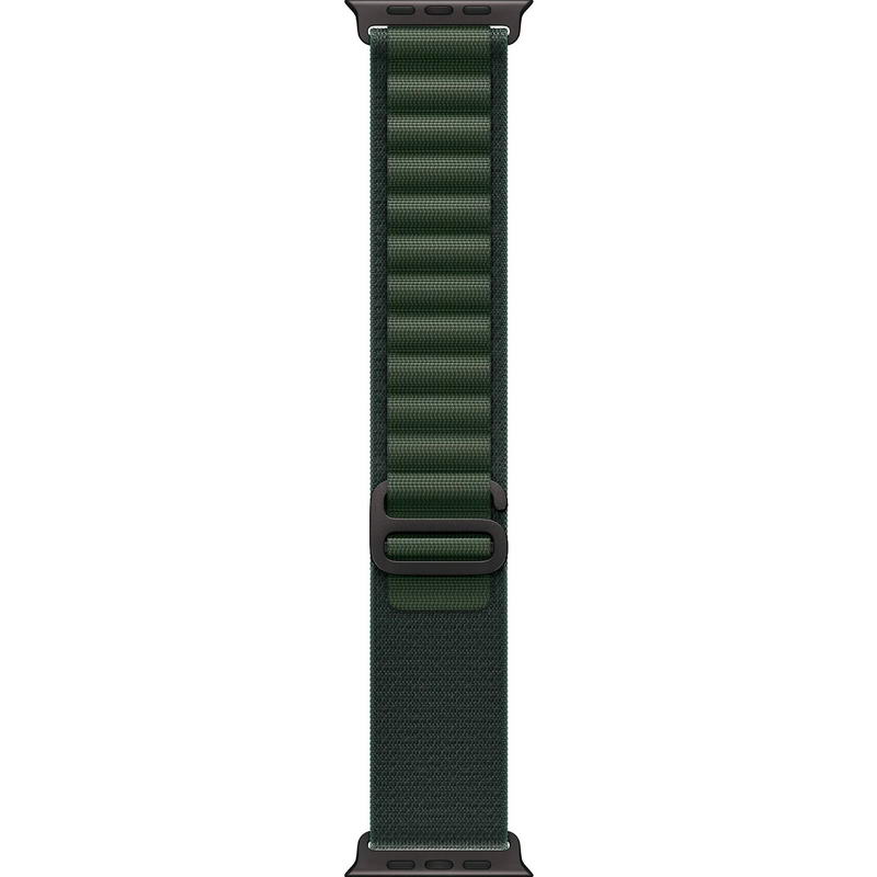 Apple Watch Ultra 2 2024 GPS + Cellular 49mm Black Titanium Case with Dark Green Alpine Loop - Large (MX4T3) - фото 2