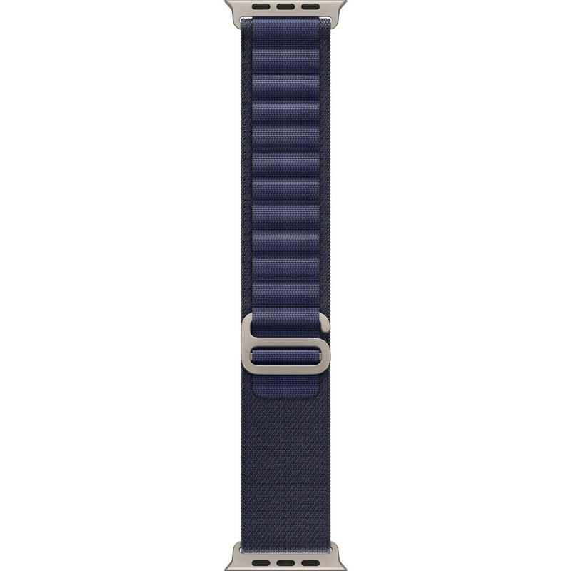 Apple Watch Ultra 2 2024 GPS + Cellular 49mm Natural Titanium Case with Navy Alpine Loop - Large (MYT33+MXN03) - фото 2