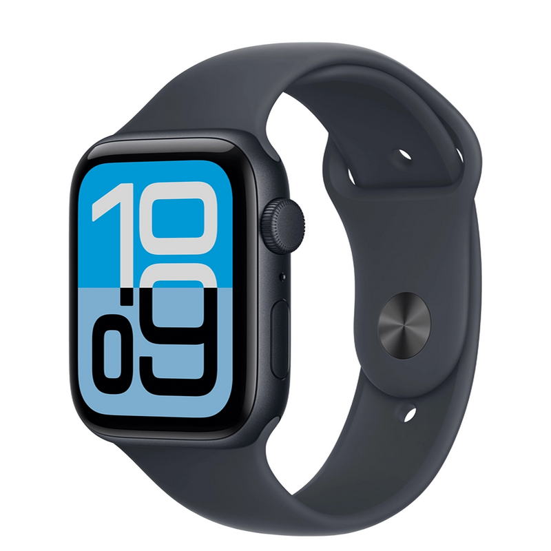 Apple Watch SE 3 GPS + Cellular 44mm Midnight Aluminum Case with Midnight Sport Band - M/L (MEPJ4)