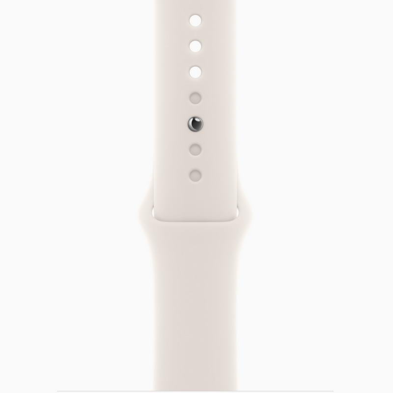 Смарт-годинник Apple Watch Series 10 GPS 46mm Silver Aluminum Case w. Starlight Sport Band - M/L (MWX03+MXM73) - фото 2