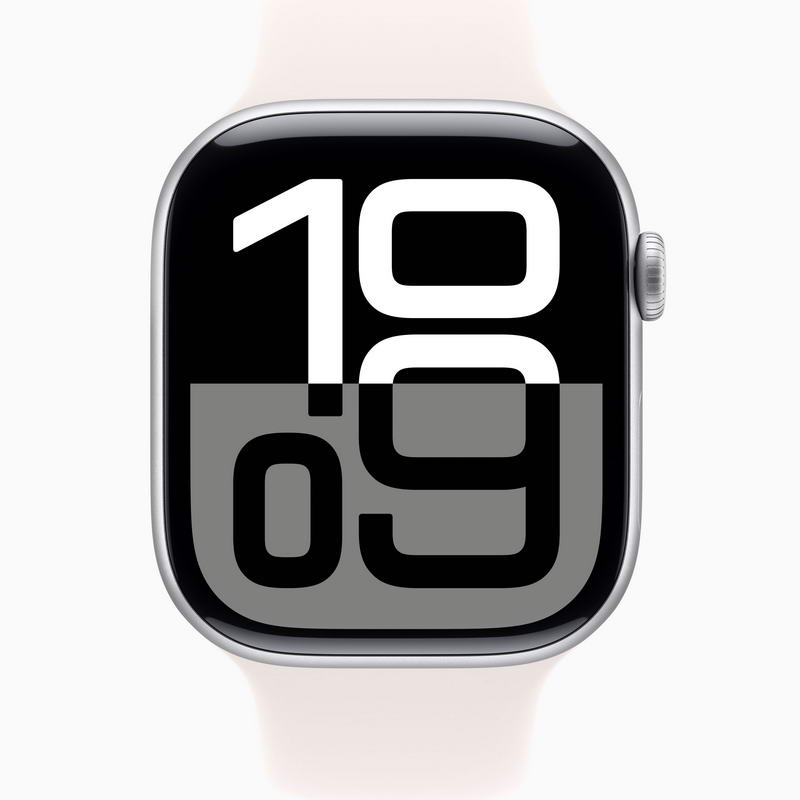 Смарт-годинник Apple Watch Series 10 GPS 46mm Silver Aluminum Case w. Light Blush Sport Band - M/L (MWX03+MXM93) - фото 1 Смарт-годинник Apple Watch Series 10 GPS 46mm Silver Aluminum Case w. Light Blush Sport Band - M/L (MWX03+MXM93) - фото 1