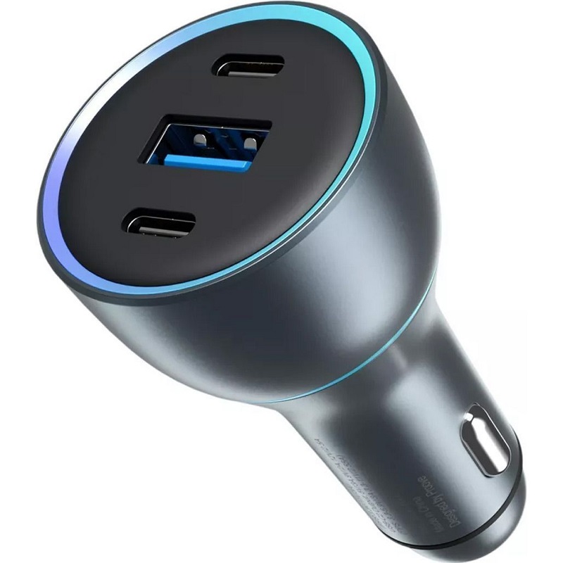 Автомобильное зарядное устройство Proove Super Charge 130W (2 Type-C + USB) (metal gray) (ACSC13120004)