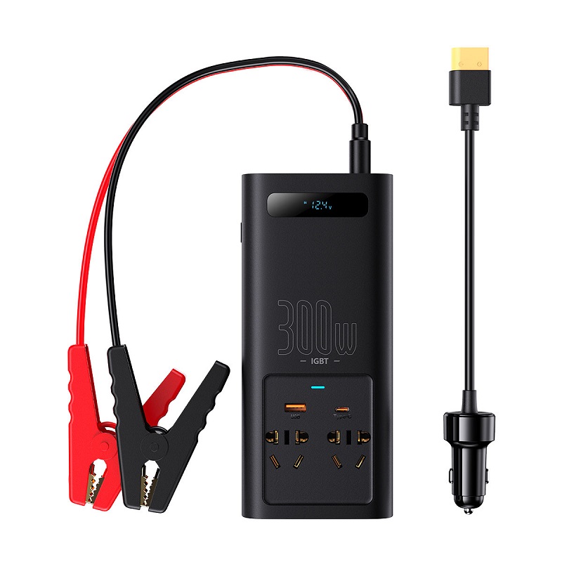 Автомобільний інвертор Baseus IGBT Power Inverter 300W (110V US/JP ) Black (CGNB010001)