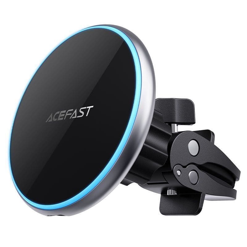 Бездротовий зарядний пристрій Acefast D3 magnetic wireless charging car holder Silver (6974316280446)