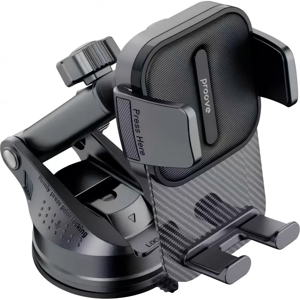 Автомобільний тримач Proove Carbon Clamp Suction Type Car Mount (black) (CHCNS0000001) - фото 2 Автомобільний тримач Proove Carbon Clamp Suction Type Car Mount (black) (CHCNS0000001) - фото 2