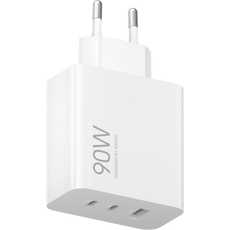 Мережевий зарядний пристрій Xiaomi 90W HyperCharge Power Adapter(3-Port) White (BHR087MEU)