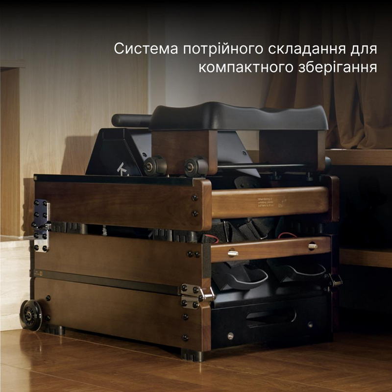 Водный гребной тренажер с системой тройного складывания KingSmith WR20 (RMWR20F) Walnut Wood - фото 12