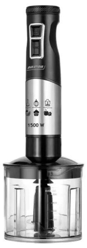 Блендер MPM MBL-34M (1500Вт, подрібнювач, міксер) - фото 1