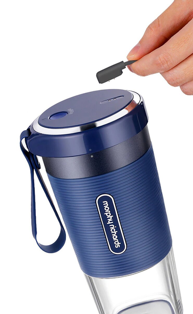 Блендер Xiaomi Morphy Richards Portable Juice Cup MR9600 Blue Europe - фото 3 Блендер Xiaomi Morphy Richards Portable Juice Cup MR9600 Blue Europe - фото 3