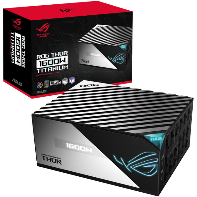 Блок живлення ASUS ROG THOR 1600W 80+ Titanium (ROG-THOR-1600T-GAMING)