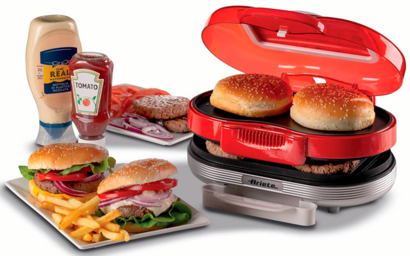 Бутербродниця Ariete 0205 Hamburger червона (00C020500AR0) - фото 2