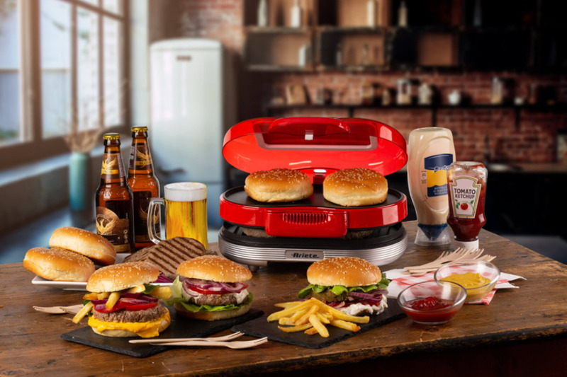 Бутербродниця Ariete 0205 Hamburger червона (00C020500AR0) - фото 4