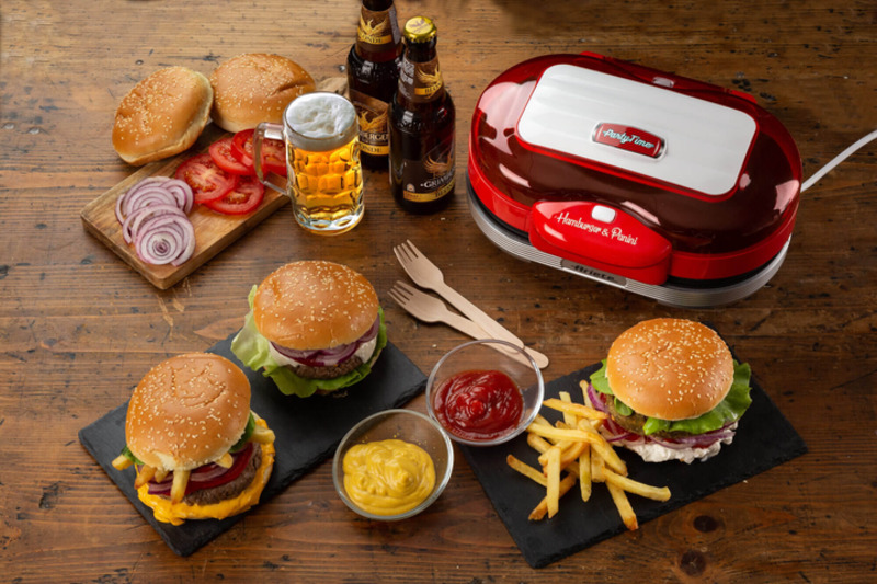 Бутербродниця Ariete 0205 Hamburger червона (00C020500AR0) - фото 5