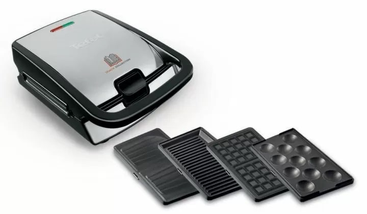 Мультимейкер (бутербродниця-вафельниця-гриль-кексниця) Tefal SW854D - фото 1