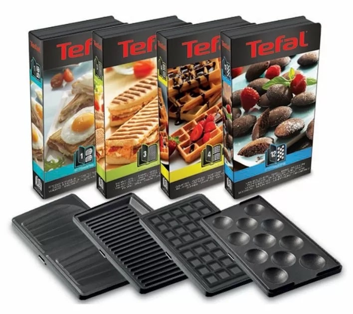 Мультимейкер (бутербродниця-вафельниця-гриль-кексниця) Tefal SW854D - фото 2