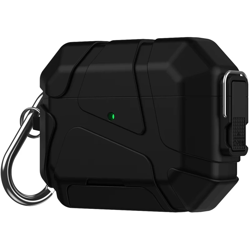 Ударопрочный футляр Titan Armor для наушников Airpods 4 (Black) - фото 1 Ударопрочный футляр Titan Armor для наушников Airpods 4 (Black) - фото 1