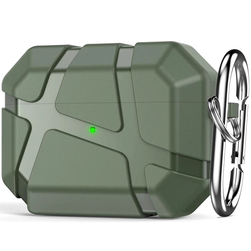 Ударопрочный футляр Titan Armor для наушников Airpods Pro 3 (Green)
