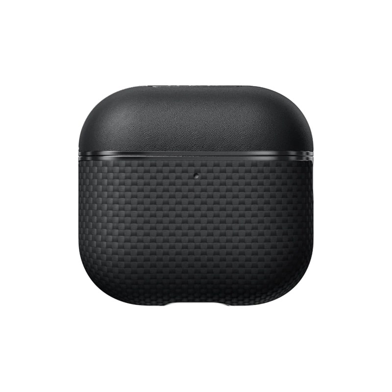 Чехол Pitaka Aramid Fiber Magnetic Case Plain Black/Grey for Airpods 4th Gen (APM2404)
