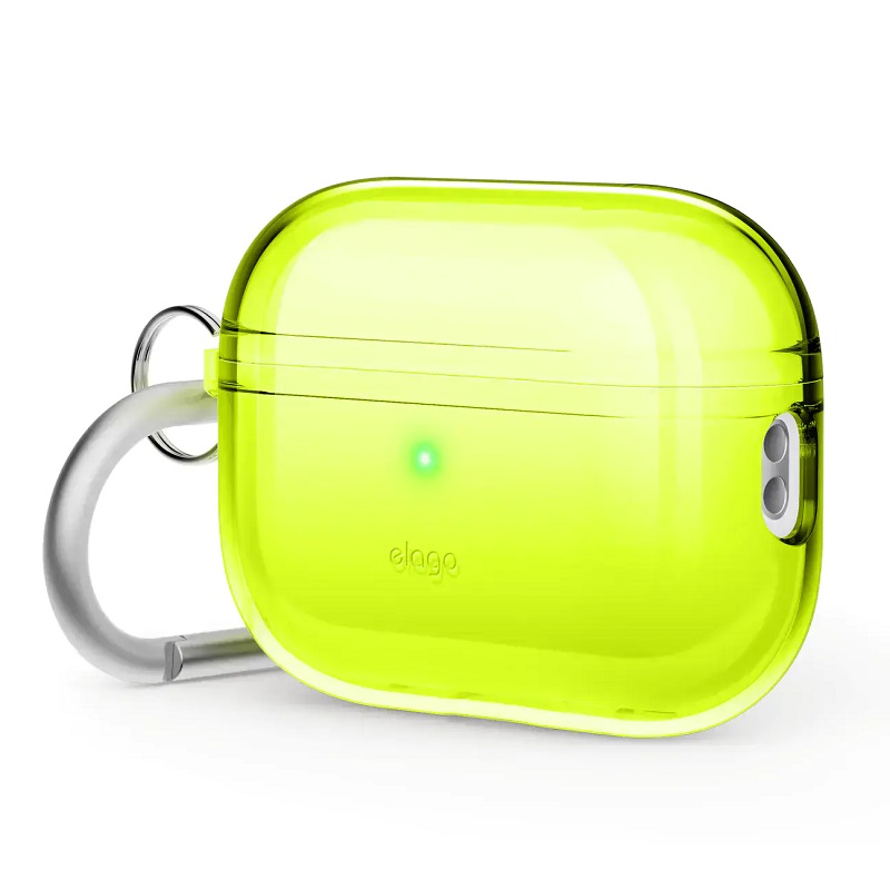 Чехол Elago Clear Hang Case Neon Yellow for Airpods Pro 2nd Gen (EAPP2CL-HANG-NYE)