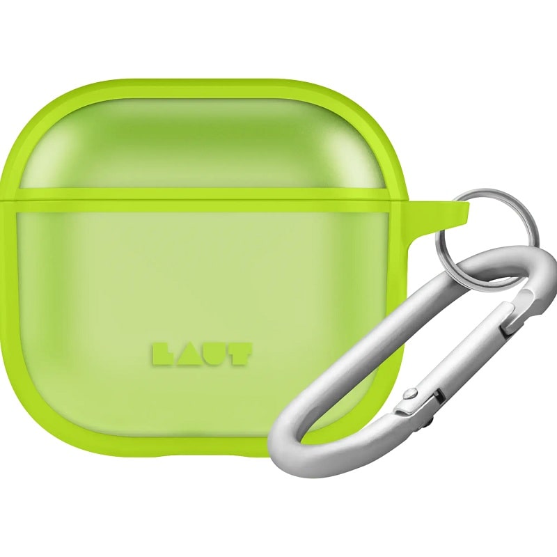 Чехол LAUT HUEX PROTECT для AirPods 4 - Neon Green (L_AP5_HPT_GN)