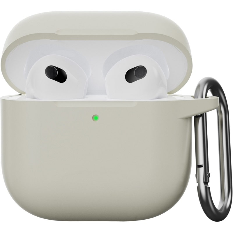 Чехол для AirPods 4 Case (с карабином), Antigua white