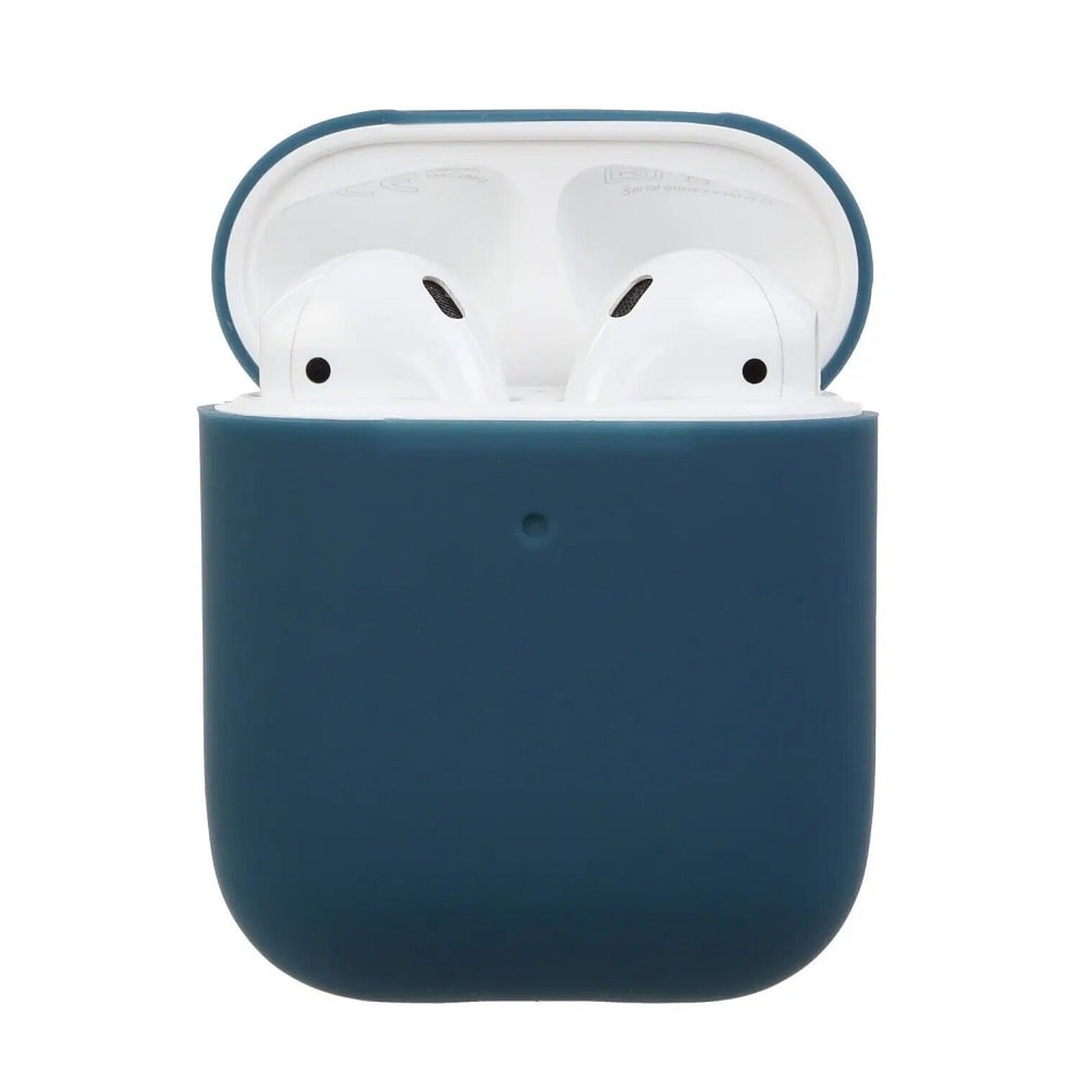 Чехол AirPods Silicone case 1/2 pacific green