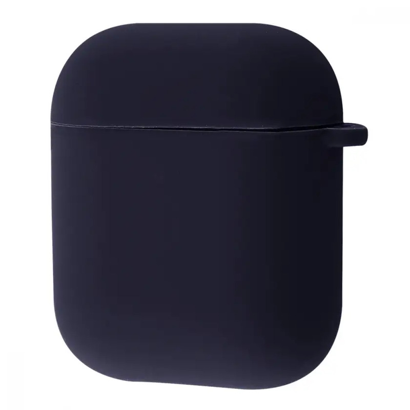 Чехол Silicone case Full AirPods 1/2 midnight blue