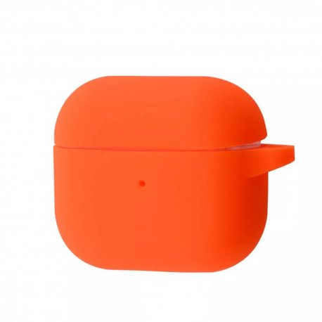 Чехол Silicone Case с карабином New AirPods 3 orange