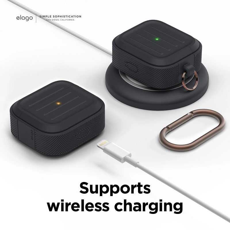 Чехол Elago Armor Case Black for Airpods 3rd Gen (EAP3AM-BK) - фото 1 Чехол Elago Armor Case Black for Airpods 3rd Gen (EAP3AM-BK) - фото 1