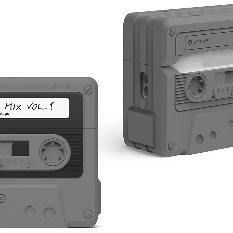 Чехол Elago Cassette Tape Case Black for Airpods Pro 2nd Gen (EAPP2TAPE-BK+STR-BK) - фото 1 Чехол Elago Cassette Tape Case Black for Airpods Pro 2nd Gen (EAPP2TAPE-BK+STR-BK) - фото 1