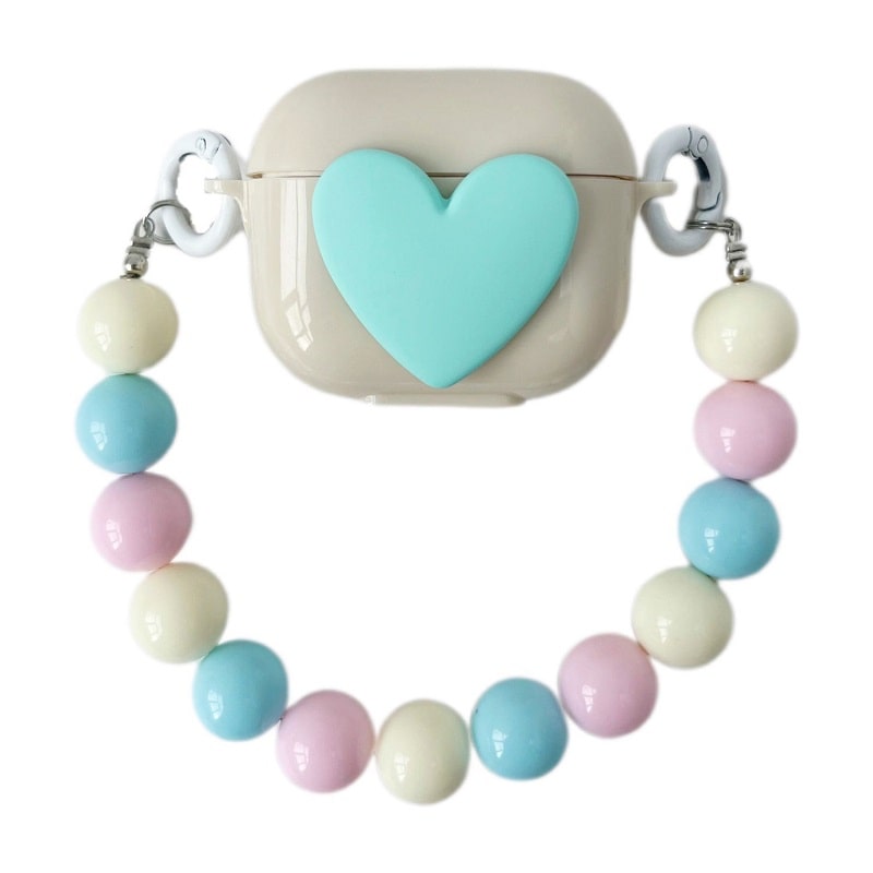 Чехол Moments Lovely для AirPods 3 Biege/Sea Blue
