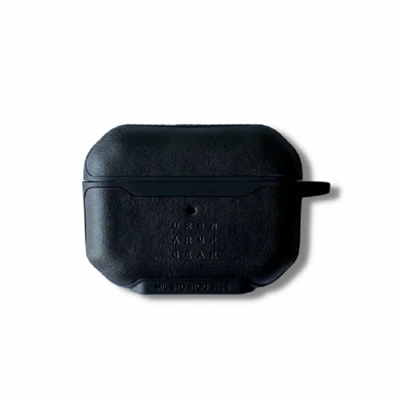 Чехол Leather Case UAG для Apple для AirPods Pro 2 с карабином (black)