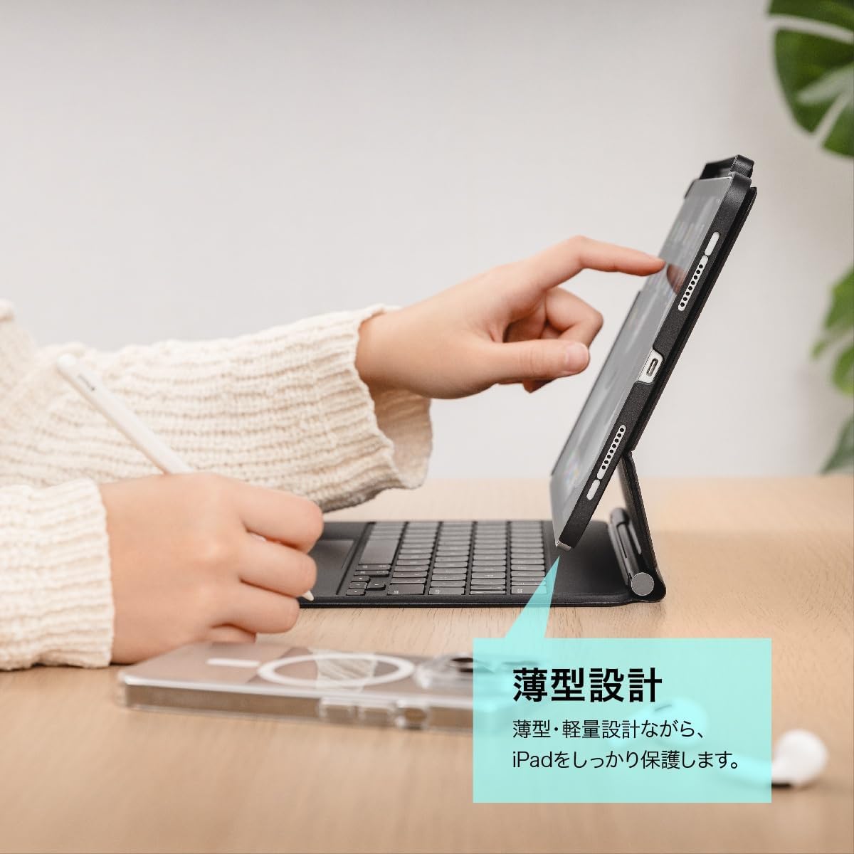 Чехол-книжка CoverBuddy for iPad Pro 11"_2022-2018/iPad Air 10.9"_2022-2020  Black ( SPD221213BK23) - фото 2