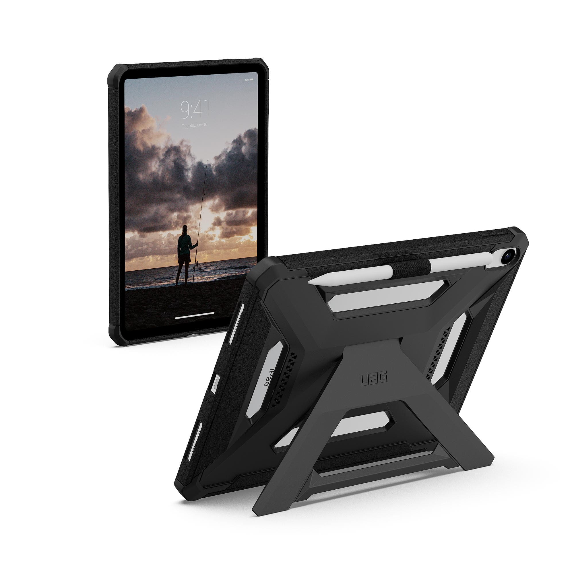 Чехол UAG для iPad 11'' (Gen 11, 2025) Scout+ Black (124495114040) - фото 4